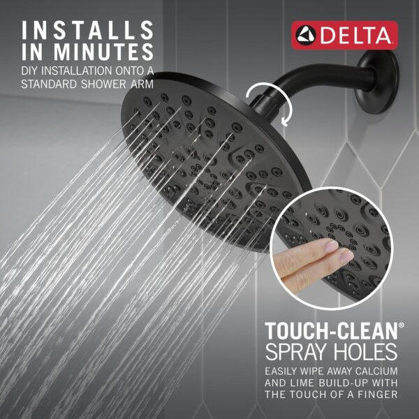 Delta 75617 Universal Showering Components 1.75 GPM Multi Function Shower Head - Matte Black