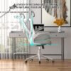 Home Office Chair, Ergonomic Comfy Desk Chair, High Back Computer Chair- Adjustable Headrest with Flip-Up Arms, Lumbar Support, Swivel Executive Task Chair (Modern, Star Dust)