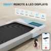 Walking Pad Treadmills for Home Office, Under Desk Walk Mat with APP and Remote Control, 3 in 1 Portable Exercise Equipment, Compact Jogging Running Machine for Small Space, 300 Lbs Capacity