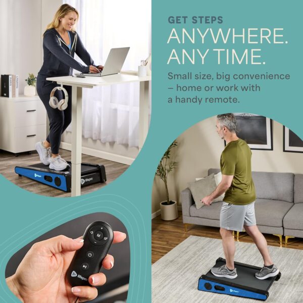 Lifepro Smallest Portable 30in Small Mini Walking Pad Treadmill Installation Free, Adjustable Incline, Under Desk Work Compact Treadmills for Home/Office - Max Load 220Lbs & Speed 3MPH