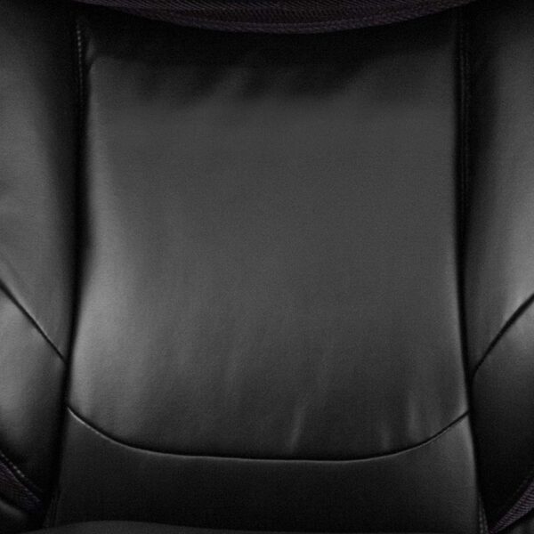 Flash Furniture Hercules Series High-Back Swivel LeatherSoft Office Chair, Ergonomic Executive Chair with Headrest and Adjustable Height, Black