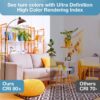 LED Light Bulbs, 60 Watt Equivalent LED Bulbs A19, 2700K Soft White, 800 Lumens, E26 Standard Base, Non-Dimmable, 8.5W Warm White LED Bulbs for Bedroom Living Room, 12 Pack