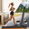 Walking Pad, Under Desk Treadmill, Walking Pad with Incline, 2 in 1 Treadmills for Home/Office, Compact Portable Foldable Treadmill, Installation-Free Low Noise, Safety Lock and LED Display