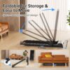 Foldable Walking Pad 2 in 1 Portable Treadmill for Home, 2.5HP Under Desk Treadmill, Remote Control Walking Pad Max Speed 3.8 MPH, Max Weight 300 lbs, Incline, Compact, LED Display