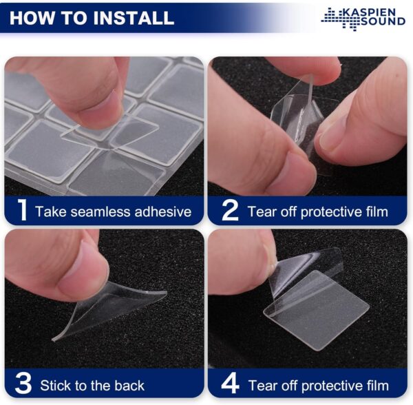 | 48 Pack | High Density Acoustic Foam Wall Panels | Pyramid Shape | Double Sided Adhesive Tape | Sound Absorbing Acoustic Panels | Sound Proof Foam Panels For Walls | 12x12x2inch