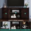 YITAHOME TV Stands for TV up to 65 Inch, Farmhouse Entertainment Center with Double Barn Doors & Storage Cabinets, Rustic TV Cabinet Media Console Table for Living Room, 59 Inches, Espresso