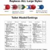 Korky 3060BP Large 3-Inch Premium Toilet Flapper Long Lasting Rubber-Easy to Install-Made in USA, Red