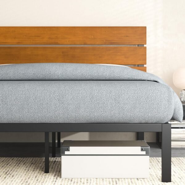ZINUS Paul Platform Bed, Queen, Brown