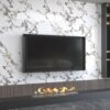 White Gold Marble Granite Contact Paper peel and stick kitchen for Countertops cabinets Wallpaper 32x591inch largen Waterproof Self adhesive Sticker Vinyl Wrapping Paper TV Wall Counter Top Backsplash
