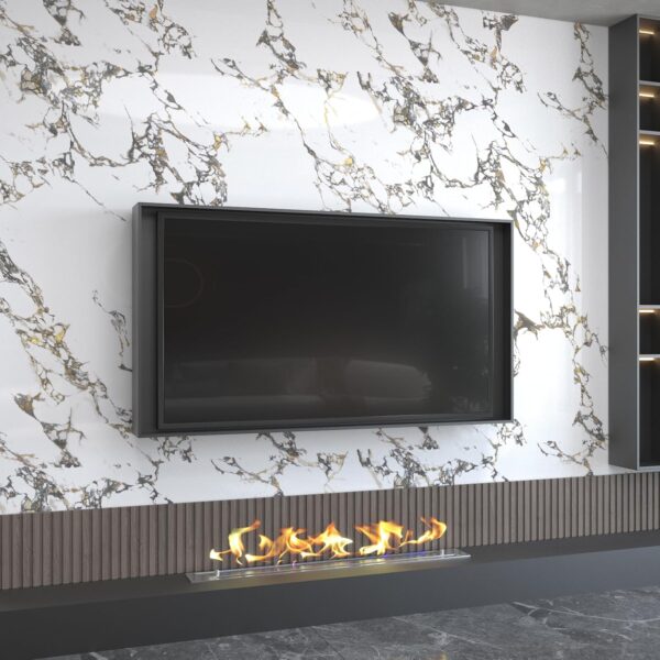 White Gold Marble Granite Contact Paper peel and stick kitchen for Countertops cabinets Wallpaper 32x591inch largen Waterproof Self adhesive Sticker Vinyl Wrapping Paper TV Wall Counter Top Backsplash