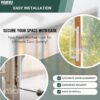Amesbury Truth Dual Point 9-15/16" Mortise Lock (No FacePlate) with Anti-Slam Pin for Sliding Patio Glass Door Locking Mechanism Replacement | Fix and Repair Door Hardware Lock Set - Alloy Steel