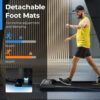 Goplus Walking Pad, Under Desk Treadmill for Home Office with 265 lbs Capacity, Portable 2 in 1 Walking Pad Treadmill Under Desk with Remote Control, LED Display