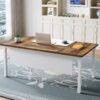 Tribesigns Office Desk with Cabient,63 inches L Shaped Computer Desk with Drawers and Mobile File Cabinet, Executive Desk for Home Office Furniture Sets