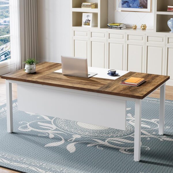 Tribesigns Office Desk with Cabient,63 inches L Shaped Computer Desk with Drawers and Mobile File Cabinet, Executive Desk for Home Office Furniture Sets