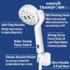 Waterpik Transform Pivoting RV Shower Head with Ultra-Flexible Hose and Pause Switch, Great for Campers, Trailers, Boats, 5-Mode with High Pressure Sprays, White, PHR-551E
