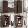 72" Tall Wood Storage Cabinet, Farmhouse Kitchen Pantry Cabinet with Adjustable Shelves & Drawer & Barn Doors, Versatile Storage for Kitchen, Dining Room, Bathroom, Brown