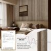 Wood Slat Wall Panels - 2 PCS Walnut Wood Veneer Acoustic Panels - 12.6" W x 94.5" L