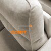 88.97" Modern Couches for Living Room, Deep Seat Sleeper Sofa with 8”Cushion, Comfy 2-Seater Chenille Loveseat Sofa with Convertible Armrest, Removable Sofa Cover, High Leg (Beige)