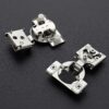 Ravinte 60 Pack (30 Pairs) 1/2 Inch Overlay Soft Close Hinges for Kitchen Cabinets - Satin Nickel Hidden Concealed Hinge, Stainless Steel, Self Closing