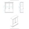 Wyndham Collection Deborah Bathroom Wall-Mounted Storage Cabinet in Dark Gray