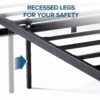 ZINUS Abel Metal Platform Bed Frame, Mattress Foundation with Steel Slat Support, No Box Spring Needed, Easy Assembly, Queen