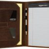 OleksynPrannyk Leather Notepad holder Legal Junior Notebook Padfolio Holder Business Gift