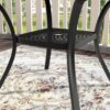 VICLLAX Patio Dining Set for 4, 5 Pieces Outdoor Furniture Includes 40.6" Round Patio Table with Umbrella Hole and 4 Outdoor Swivel Chairs for Lawn Garden, Grey Table and Grey Chairs
