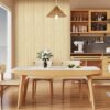 Wood Slat Wall Panels, 2 Pack Wood Panels for Wall, 94.5"×12.6" Decorative Acoustic Panels for Interior Wall, 3D Soundproof Panels for Ceiling, Living Room, Bedroom, Offices, White Oak