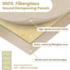 6 PCS Acoustic Panels, Large Soundproof Wall Panels, Professional Fiberglass Sound Absorbing Panels, 23.6x11.8 Inches Sound Proof Foam Panels for Walls, Studio Home Offices