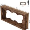 Tribesigns 63 Inches Farmhouse Console Table with Storage, Couch Table Behind Sofa, Long Entryway Sofa Station, Narrow Console Stand, Hallway Stand for Entryway Living Room, Brown