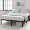 Zinus Yelena 14 Inch Metal Platform Bed Frame, Steel Slat Support, No Box Spring Needed, Eco Friendly WonderBox(TM) Packaging, Easy Assembly, Black, Queen