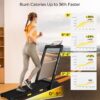 PACEARTH Walking Pad Treadmill 3 in 1 Under Desk Foldable Treadmill 7.6mph 15% 9-Level Auto Incline Pause/Start Remote Control 2.5HP Powerful Quiet 265Lbs Weight Capacity for Home Office Workout