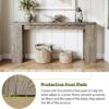 LITTLE TREE 70.9-Inch Long Entryway Table, Farmhouse Sofa Console Table for Living Room, Entryway, Hallway, Grey