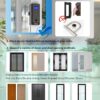 Sliding Glass Door Lock,LG2375 Sliding Door Locks for Glass Wooden Door,Biometric Fingerprint Keyboard Remote IC Card Smart Door Lock Security,Front Door,Patio,Home,Office,Hotel