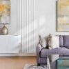 UMIACOUSTICS Decoration Acoustic Panels 3 Pcs Flame Retardant Sound Absorbing Panels, 48” X 24” X 0.4” Sound Proof Panels in Equidistant Slot.