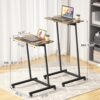 Treadmill Desk, Mobile Small Standing Desk with Wheels for Walking Pad, Portable Table for Laptop, Rolling Table Adjustable Height, Bedside Table