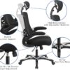 Flash Furniture Kelista High-Back Swivel Office Chair with Adjustable Lumbar Support and Seat Height, Ergonomic Mesh Desk Chair, Black