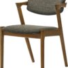Coaster Home Furnishings - Malone - Set of 2 Fabric & Wood Arm Chairs - Armrests, Open Back, Padded Backrest and Seat - Mid-Century Modern - Dining Room and Kitchen - Brown and Dark Walnut - 105352