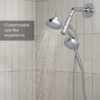 KOHLER 23218-BL Awaken 2-in-1 Multifunction Shower Combo Kit, Rotating Showerhead and Handshower Set, 2.5 GPM, Matte Black