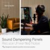 Two Acoustic Wood Wall Veneer Slat Panels - Natural Oak | 94.49 x 12.6 Each | 16.54 sq ft. Coverage | Use for Soundproof Paneling, Interior Design, Outdoor Space, Van Restorations