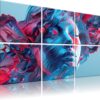 6 Pack Art Acoustic Panels Sound Proof Foam for Walls, 72X48 Inches Decorative Sound Absorbing Panels for Bedroom, Adhesive Included, Statues