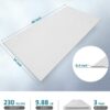 UMIACOUSTICS Decoration Acoustic Panels 3 Pcs Flame Retardant Sound Absorbing Panels, 48” X 24” X 0.4” Sound Proof Panels in Equidistant Slot.