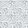 White Floral Peel and Stick Wallpaper Modern Floral 3D Embossed Wallpaper Self Adhesive Removable Contact Paper Waterproof Wallpaper for Bathroom Bedroom Cabinets Decor 17inch×196.8inch Vinyl
