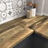 WESTICK Brown Wood Wallpaper Rustic Wood Contact Paper Peel and Stick Countertops Waterproof Butcher Block Countertop Contact Paper for Kitchen Table Cabinets Walls Wooden Vinyl Wrap 15.8" x 394"