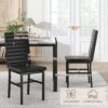 Recaceik Dining Table Set for 4, Modern 5 Piece Dining Table Set Faux Marble Kitchen Table & 4 Velvet Upholstered Chairs, Dining Room Set for Small Space