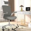 Home Office Chair, Ergonomic Comfy Desk Chair, High Back Computer Chair- Adjustable Headrest with Flip-Up Arms, Lumbar Support, Swivel Executive Task Chair (Modern, Star Dust)