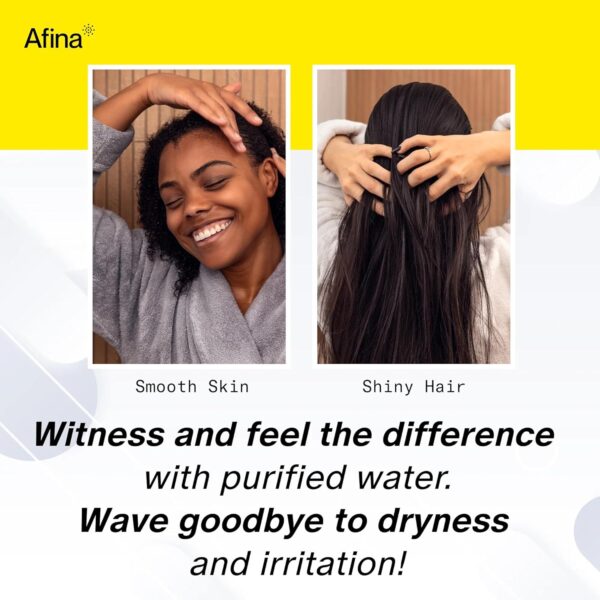 Afina Filtered Shower Head | High Pressure Shower - Reduces Dry Itchy Skin, Dandruff, Eczema, & Dramatically Improves Condition of your Skin, Hair & Nails (Chrome)