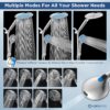 Dual Filtered Handheld Shower Heads Combo, HOPOPRO 15-Mode High Pressure Rainfall Showerheads Combo Set with Filter, for Hard Water, Removes Chlorine, Improves Skin Hair Condition, Chrome