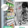 Over The Door Pantry Organizer, Wall Mount Spice Rack, Pantry Hanging Storage and Organization, 8 Adjustable Baskets Heavy-Duty Metal for Home & Kitchen, Back of Door Seasoning Rack - White