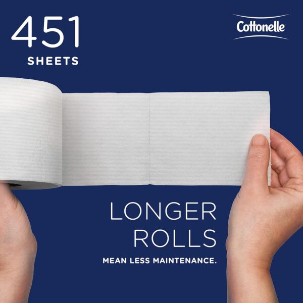 Cottonelle Professional Standard Roll Bulk Toilet Paper (17713), 2-Ply, White (60 Rolls of 451 Sheets, 27,060 Sheet Total)